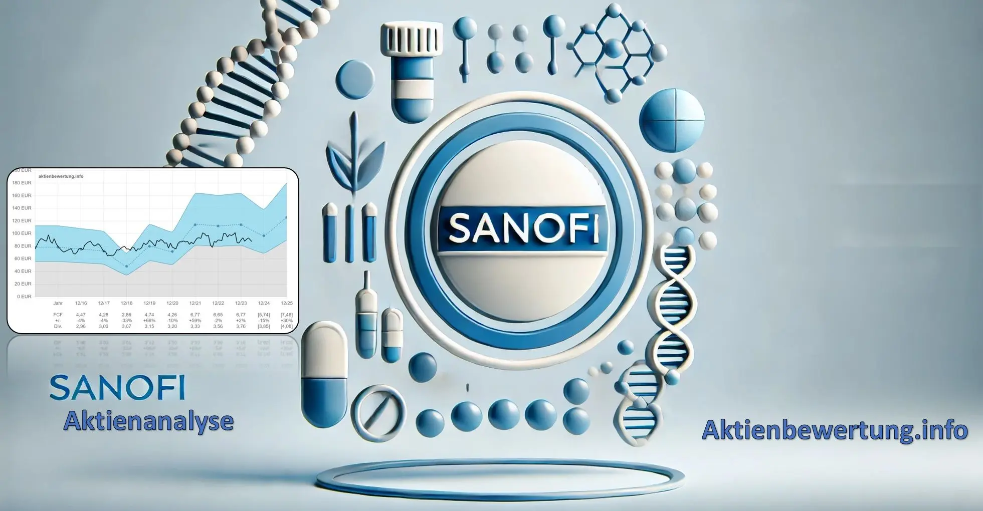 Titelbild zu Youtube-Video Sanofi Aktie - Bewertung und Qualität. Eine Fundamentalanalyse