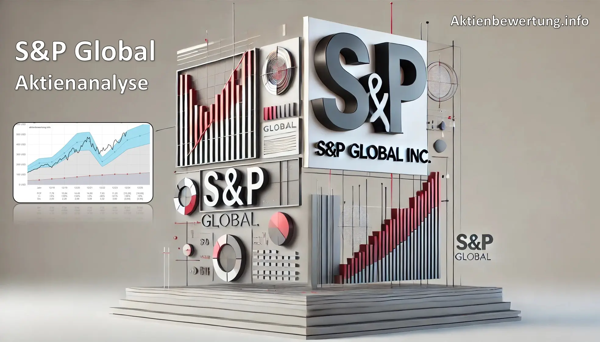 Titelbild zu Youtube-Video S&P Global Aktie (SPGI) - Bewertung und Qualität. Eine Fundamentalanalyse